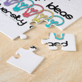 Autistische acceptatie respecteren niet zuiver legpuzzel (Zijkant)