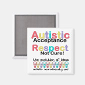 Autistische acceptatie respecteren niet zuiver magneet (Voorkant / Achterkant)