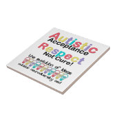 Autistische acceptatie respecteren niet zuiver tegeltje (Zijkant)