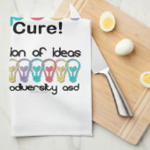 Autistische acceptatie respecteren niet zuiver theedoek (Quarter Fold)