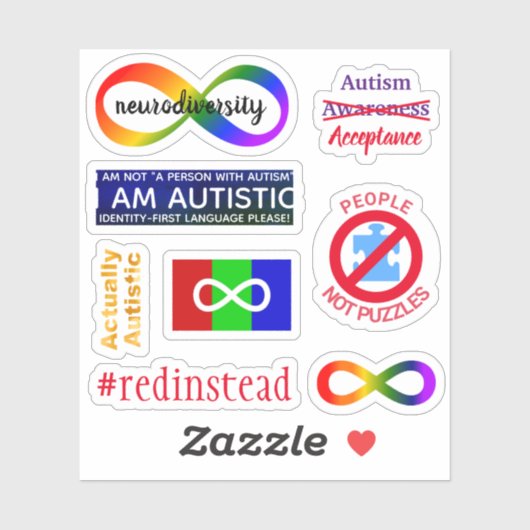Autistische Activist sticker set (Vel)
