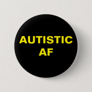 Autistische AF Autisme Neurodiversity Pride Ronde Button 5,7 Cm