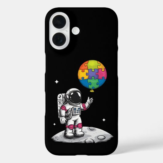 Autistische Astronaut Ballon Ruimte Autisme Bewust Case-Mate iPhone Case (Achterkant)
