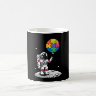 Autistische Astronaut Ballon Ruimte Autisme Bewust Koffiemok