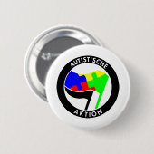 Autistische Autistische Actie Ronde Button 5,7 Cm (Voorkant /achterkant)