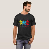 Autistische bewustmakingsmaandelementen Periodieke T-shirt (Voorkant volledig)