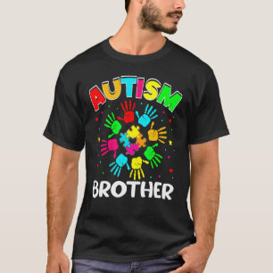 Autistische Broer Puzzel Steun Familie Autisme Bew T-shirt