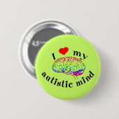 Autistische Buttonnen Ronde Button 5,7 Cm (Voorkant /achterkant)