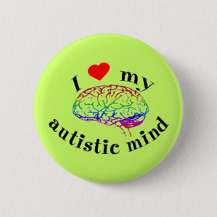 Autistische Buttonnen Ronde Button 5,7 Cm