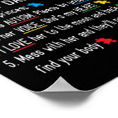 Autistische dochter Autisme bewustzijn Steun Moede Poster (Hoek)