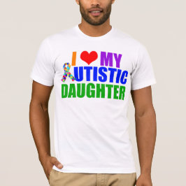 Autistische dochter Proud Autisme Pap T-shirt