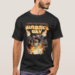 Autistische En Homo Skelet Vervloekte Autisme Meme T-shirt