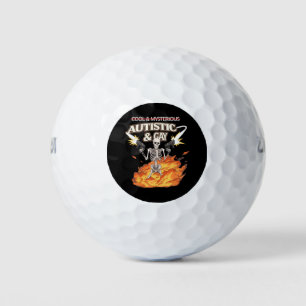 Autistische en homoseksuele skelet grappig autisme golfballen