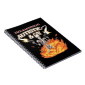 Autistische en homoseksuele skelet grappig autisme notitieboek (Rechterzijde)