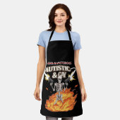 Autistische en homoseksuele skelet grappig autisme schort (Gedragen)