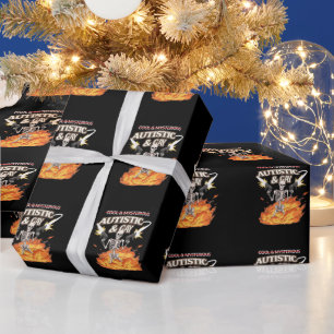 Autistische en Homoseksuele Skelet Grappige Autism Cadeaupapier
