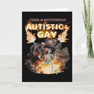 Autistische En Homoseksuele Skelet Grappige Autism Kaart