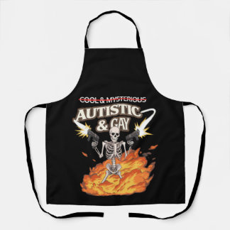 Autistische en Homoseksuele Skelet Grappige Autism Schort