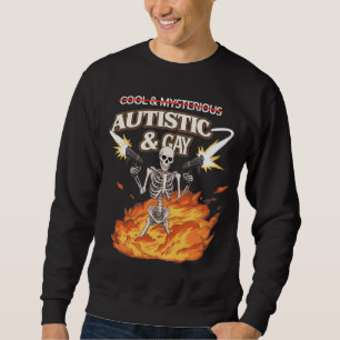 Autistische en homoseksuele skelet grappige autism trui