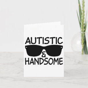 Autistische en knappe grappige Autisme Bewustzijn Kaart