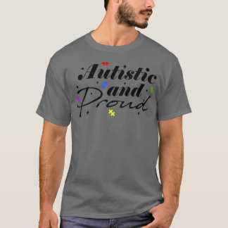 Autistische en trotse inspirerend slogan voor auti t-shirt