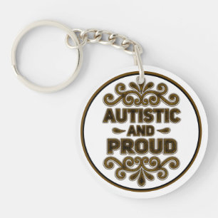 Autistische en Trotse Vintage Sleutelhanger