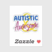 Autistische & Geweldige Neurodiversity Acceptatie Sticker (Vel)