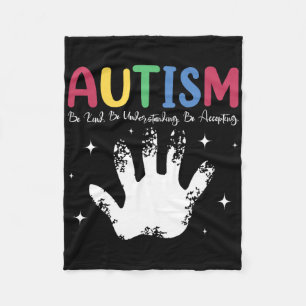 Autistische Jongen Of Meisje Autisme Wees Aardig B Fleece Deken
