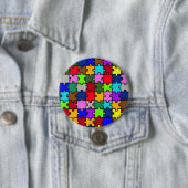Autistische juweel ronde button 7,6 cm (In situ)