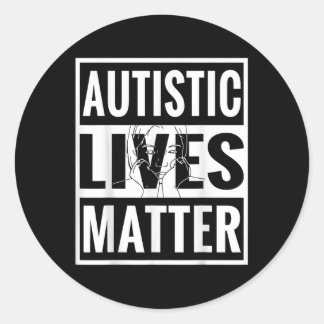 Autistische Levens Autisme Bewustzijn Liefde Sterk Ronde Sticker