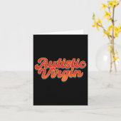 Autistische maagd Grappig Autisme Bewustzijnsmaand Kaart (Gele Bloem)