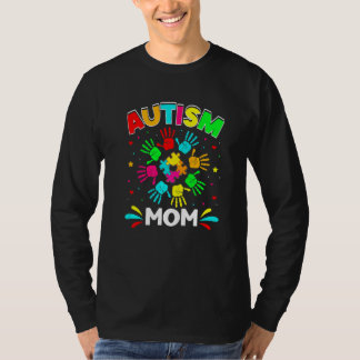Autistische mam Puzzle Support Family Autism Aware T-shirt