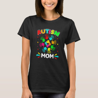 Autistische mam Puzzle Support Family Autism Aware T-shirt
