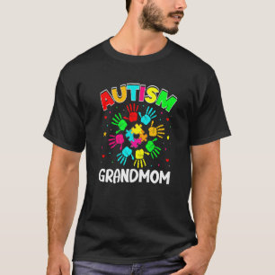 Autistische oma-puzzel steun familie autisme bewus t-shirt