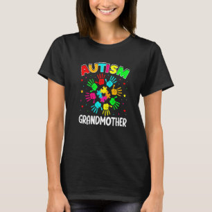 Autistische oma puzzel steun familie autisme t-shirt