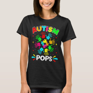 Autistische Paps Puzzel Steun Familie Autisme Bewu T-shirt