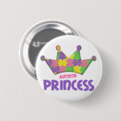Autistische prinses 1 AUTISM Ronde Button 5,7 Cm (Voorkant /achterkant)
