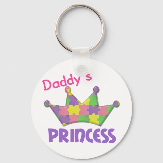 Autistische prinses 3 AUTISM Sleutelhanger (Voorkant)