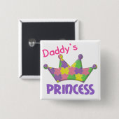 Autistische prinses 3 AUTISM Vierkante Button 5,1 Cm (Voorkant /achterkant)
