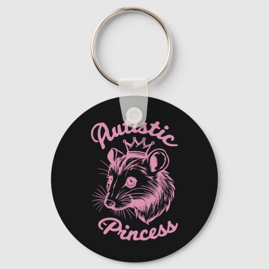 Autistische prinses Opossum 1 Sleutelhanger (Voorkant)