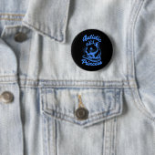 Autistische prinses opossum 2 ronde button 5,7 cm (In situ)