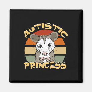 Autistische Prinses Schattige Opossum Autisme Bewu Magneet