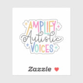 Autistische stemmen versterken sticker (Vel)