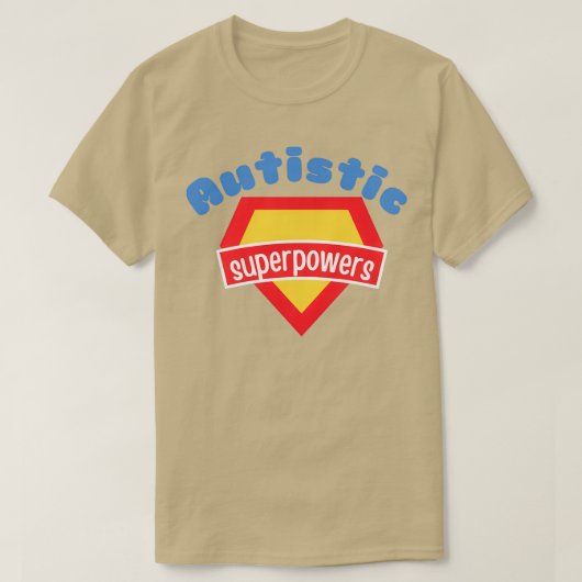 Autistische superkrachten t-shirt (Design voorkant)