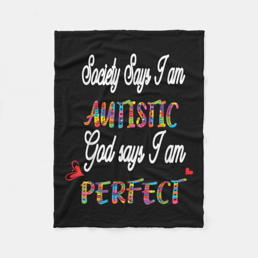 Autistische Tiener Jongens Pride Gift Autisme Awar Fleece Deken (Voorkant)