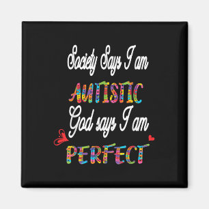 Autistische Tiener Jongens Pride Gift Autisme Awar Magneet