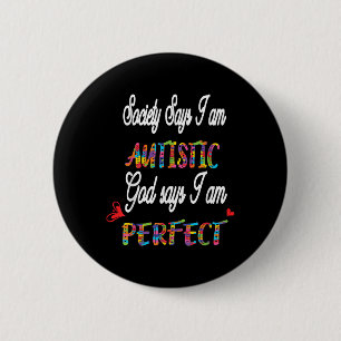 Autistische Tiener Jongens Pride Gift Autisme Awar Ronde Button 5,7 Cm