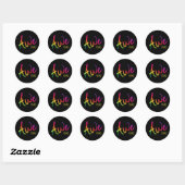 Autistische trots Autisme Bewustzijn Awetistisch S Ronde Sticker (Vel)
