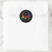 Autistische trots Autisme Bewustzijn Awetistisch S Ronde Sticker (Tas)