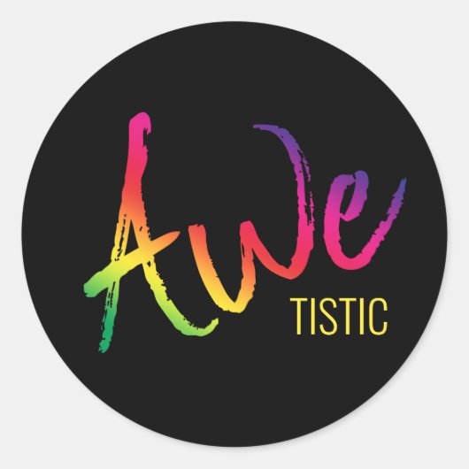 Autistische trots Autisme Bewustzijn Awetistisch S Ronde Sticker (Voorkant)